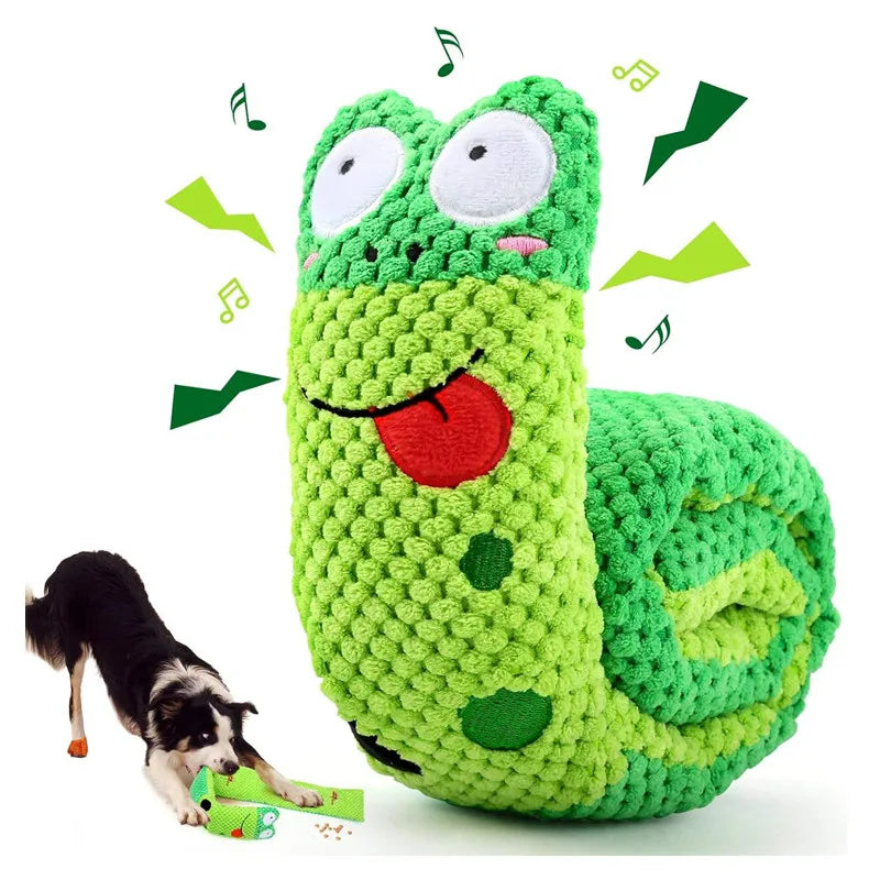 Interactive Snail Puzzle Feeder Dog Toy