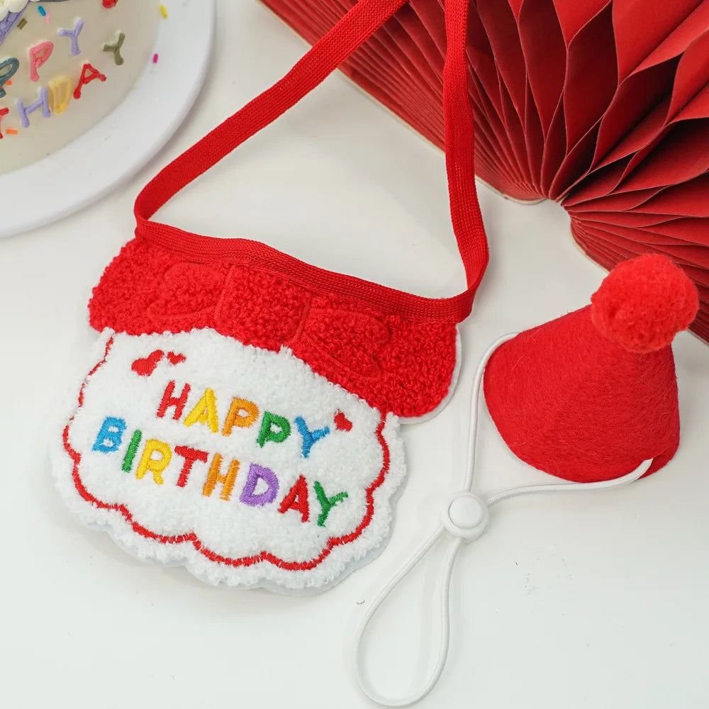 Pet Birthday Hat & Scarf Set