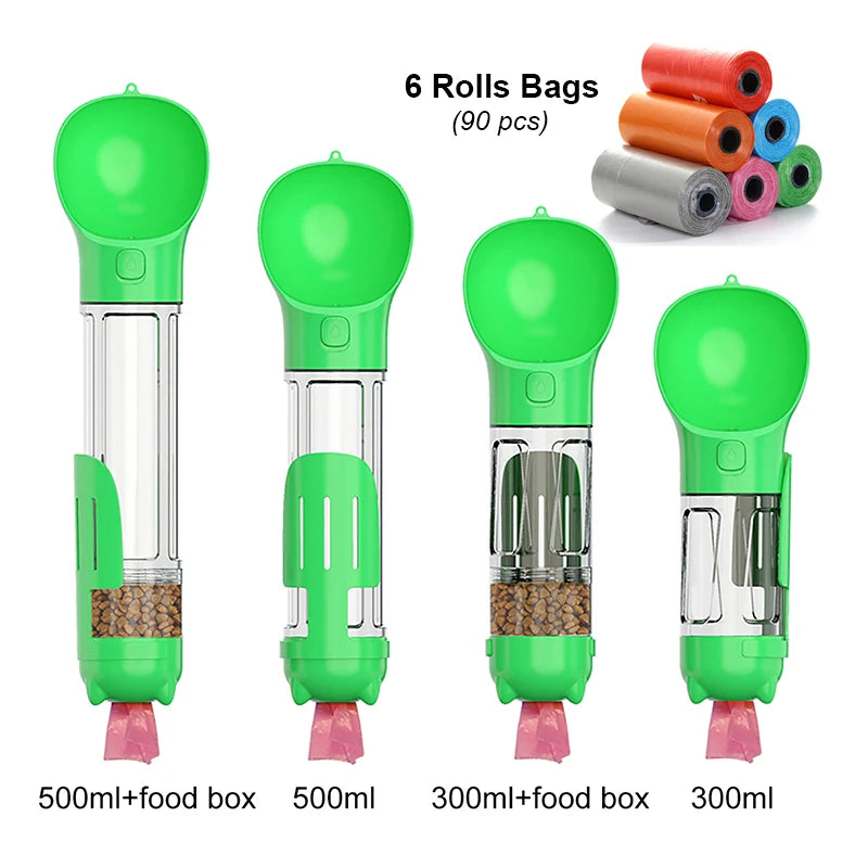 3-in-1 Pet Water Bottle & Feeder