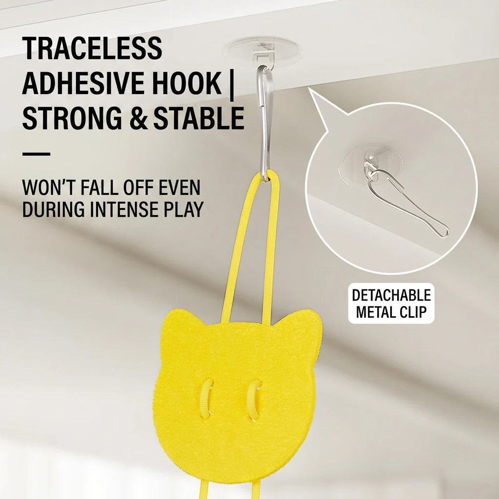 Interactive Hanging Bird Cat Toy with Catnip
