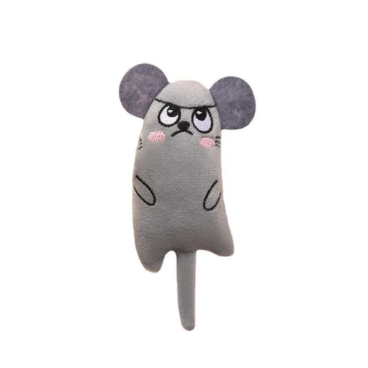 Cartoon Plush Dog & Cat Chew Toy