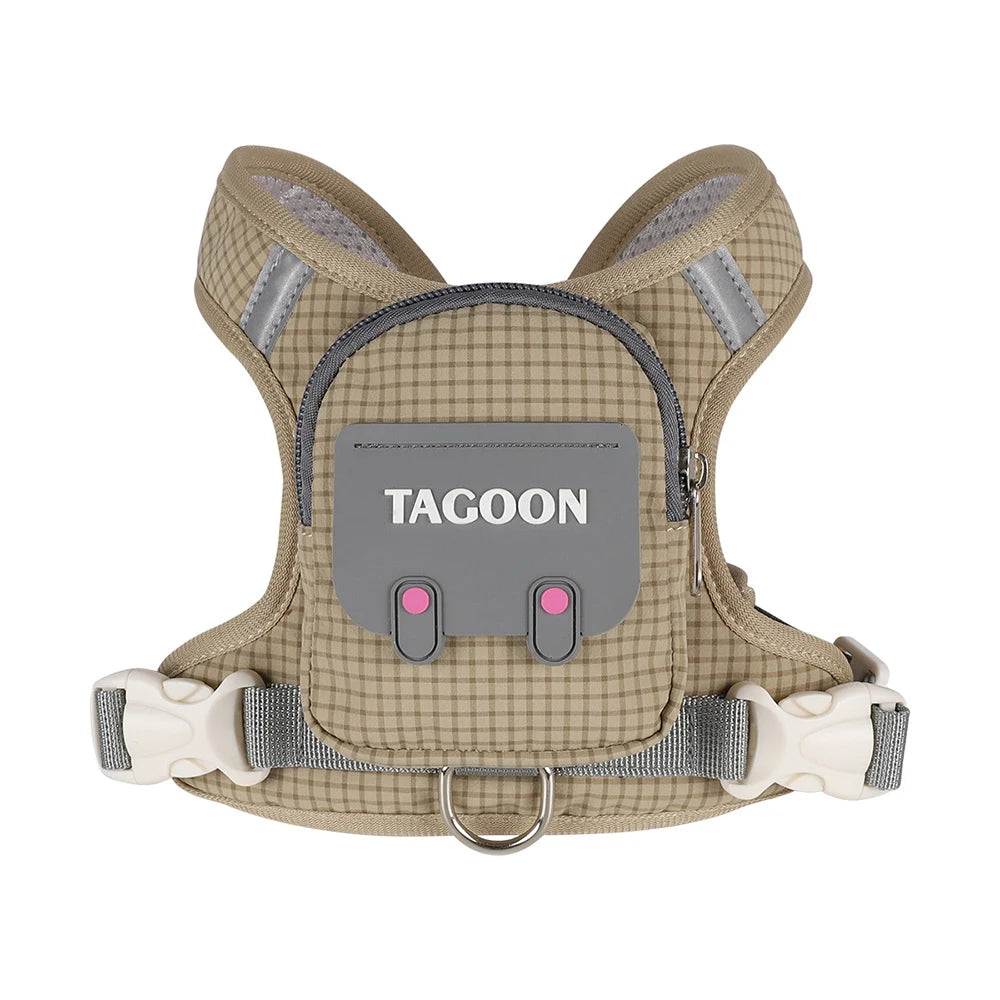 Cute Reflective Pet Harness & Leash Set