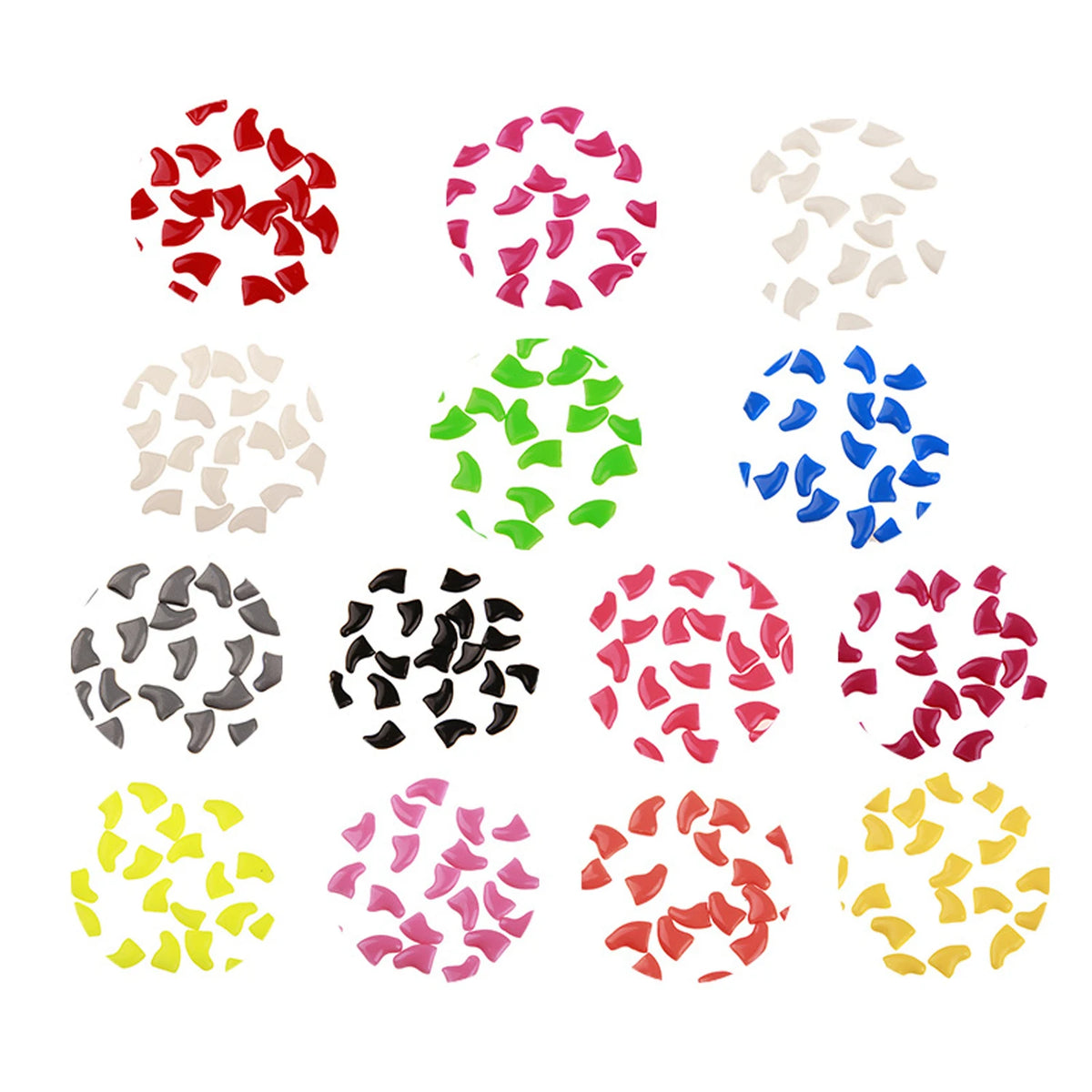 Soft Silicone Cat Nail Caps (20 pcs)
