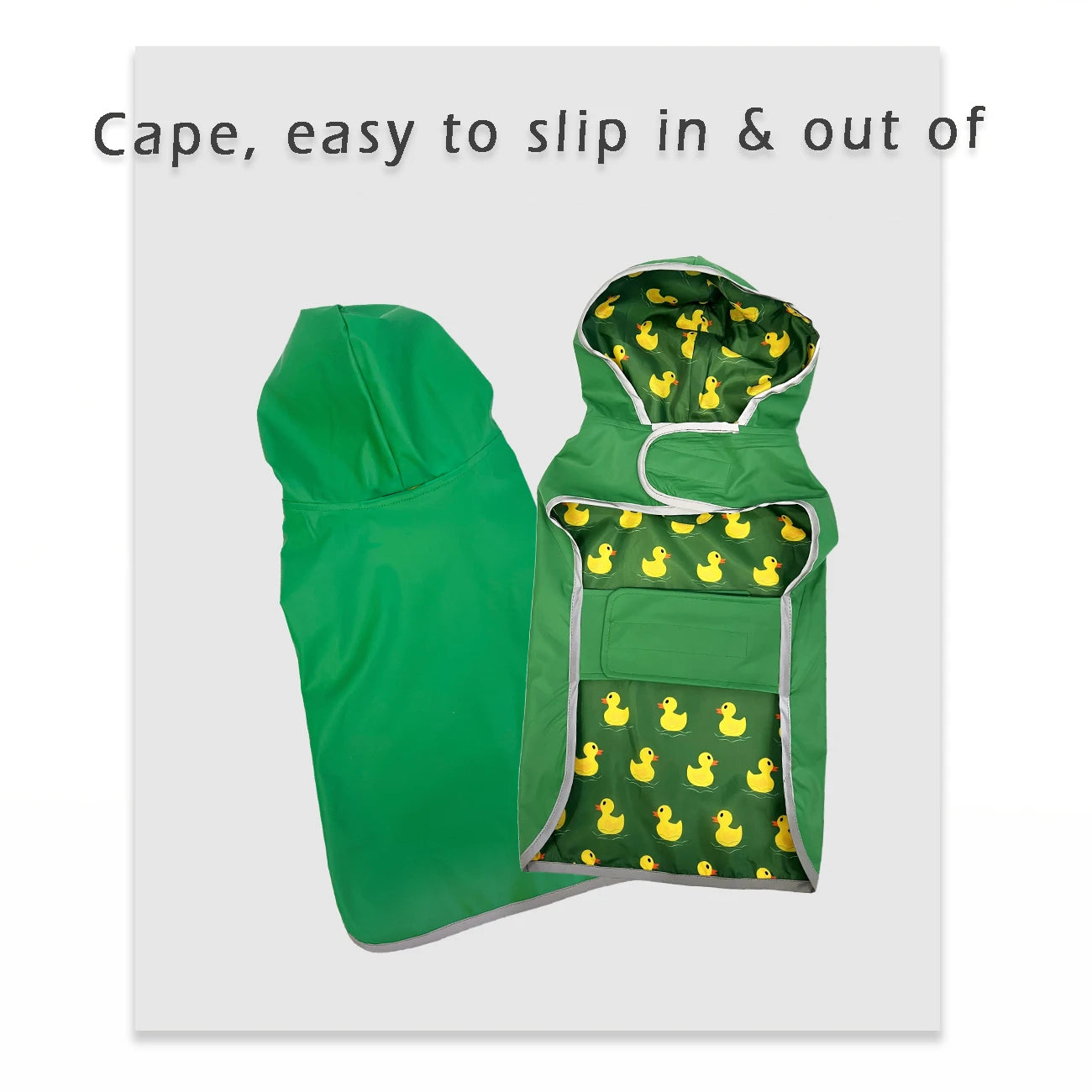 Double-Layer Reversible Dog Raincoat