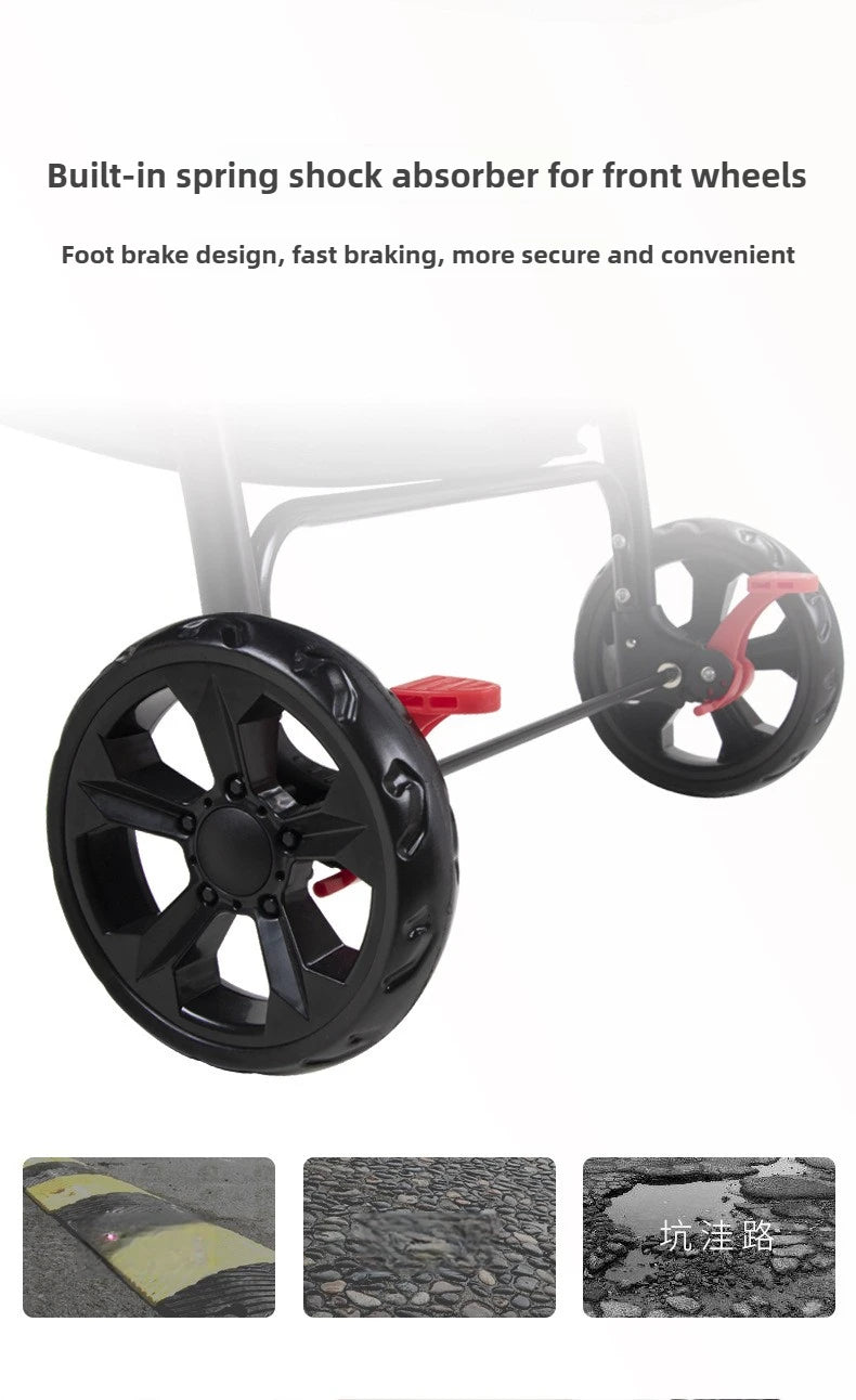 Double-Layer Foldable Pet Stroller