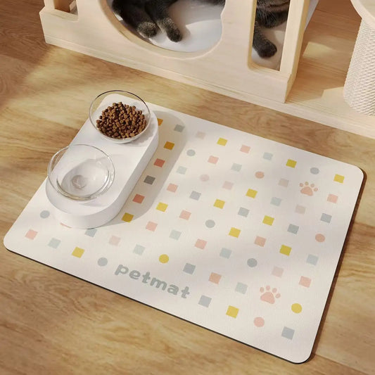 Water-Absorbing Non-Slip Pet Feeding Mat