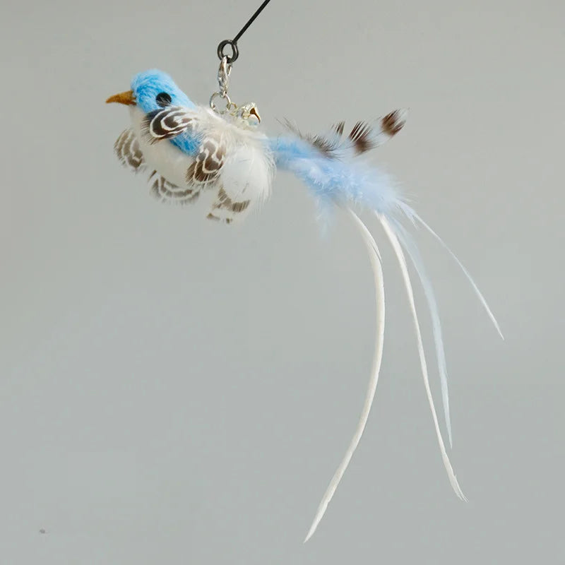 Hands-Free Suction Cup Feather Cat Wand Toy