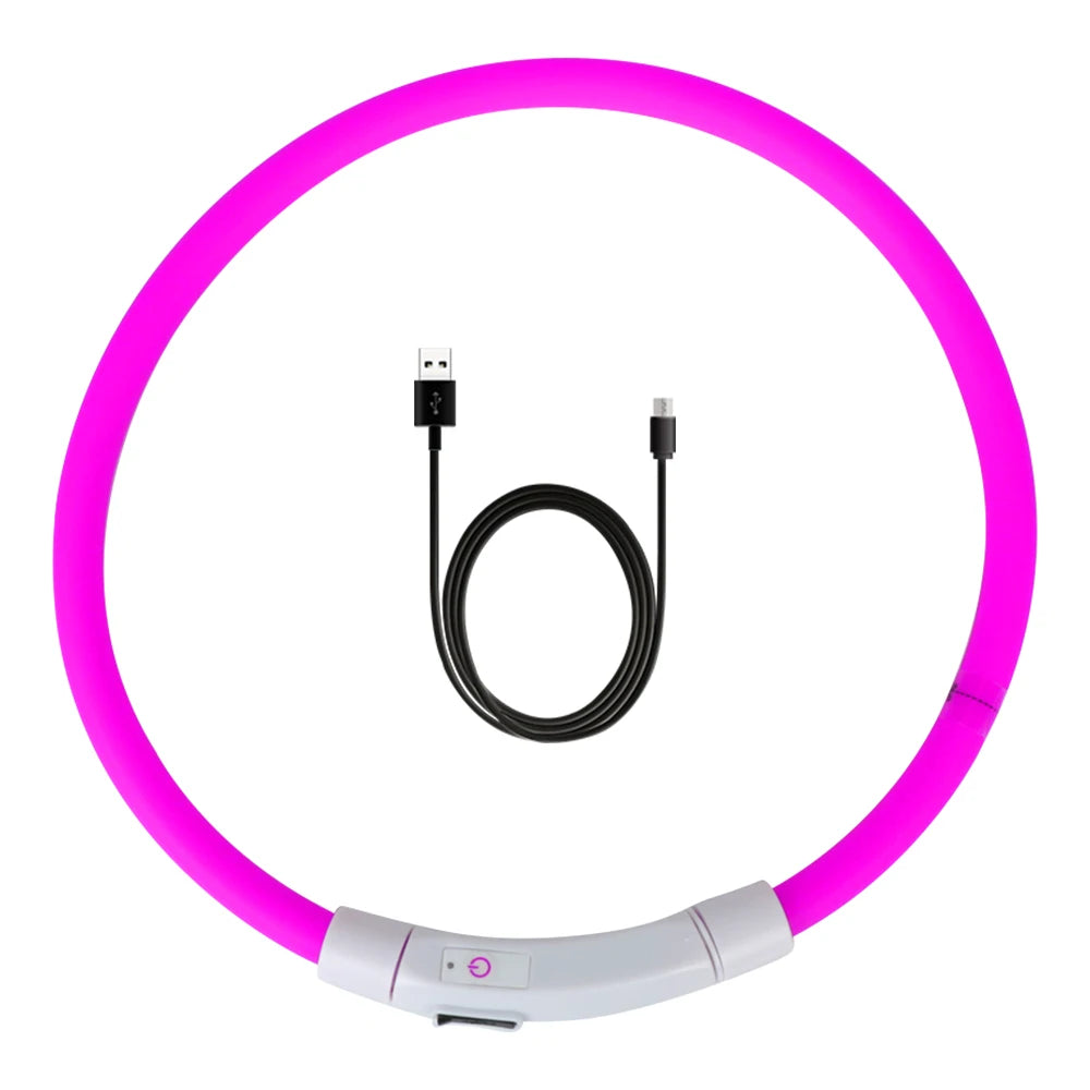 USB Rechargeable LED Dog Safety Collar