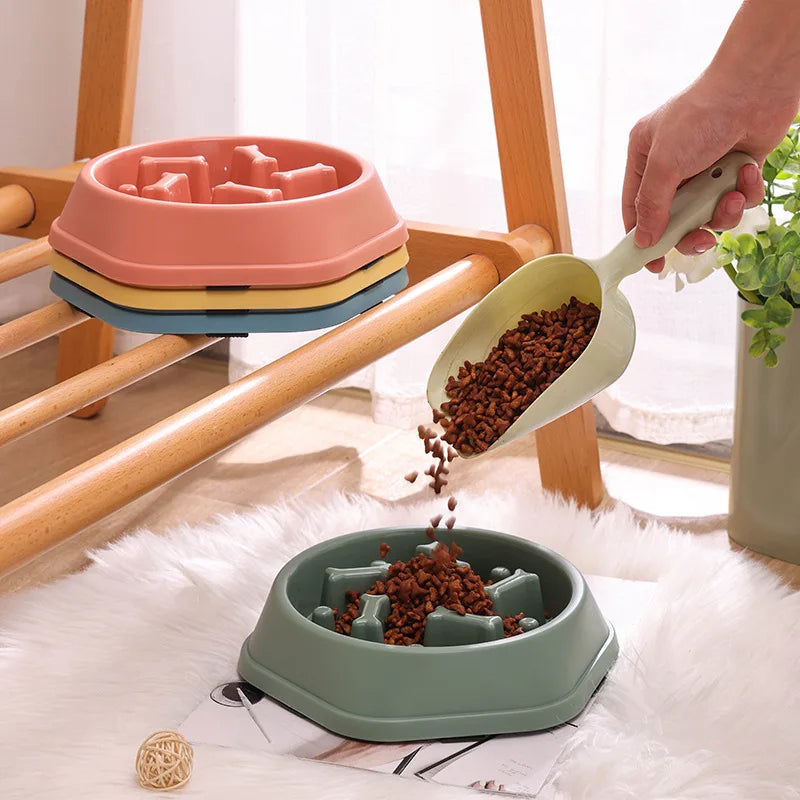 Non-Slip Slow Feeder Bowl for Dogs & Cats