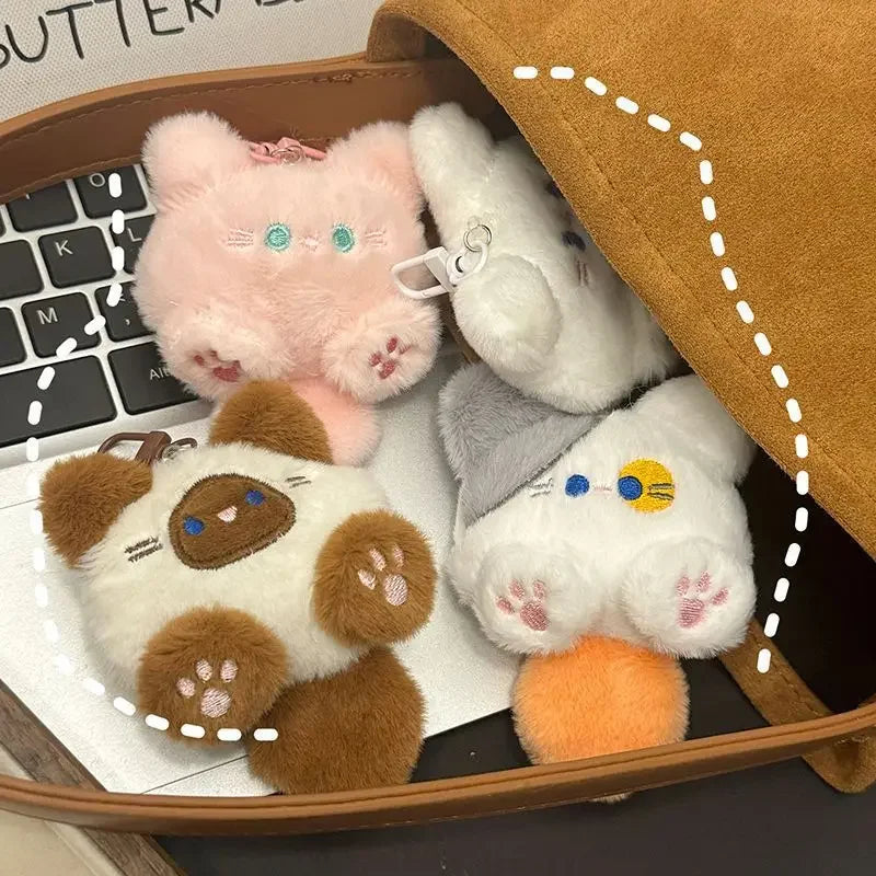 Cute Plush Cat Keychain Bag Charm for You