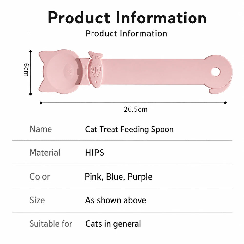 Cat Treat Feeding Spoon with Long Handle (1/3 Pack)