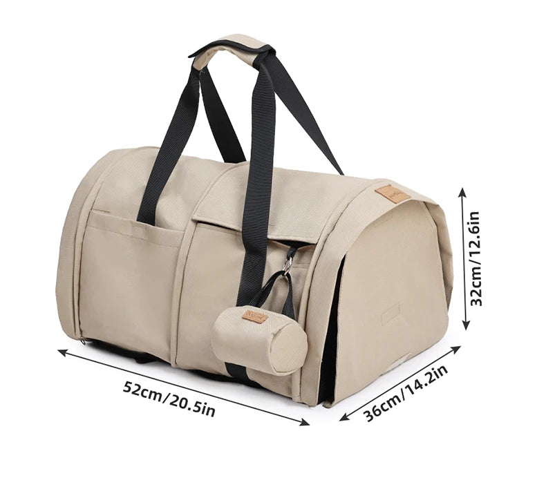 2-in-1 Pet Carrier Backpack & Tote Bag