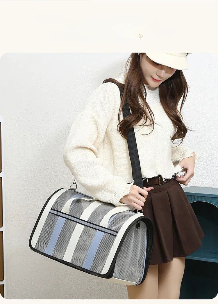 Breathable Foldable Pet Travel Carrier