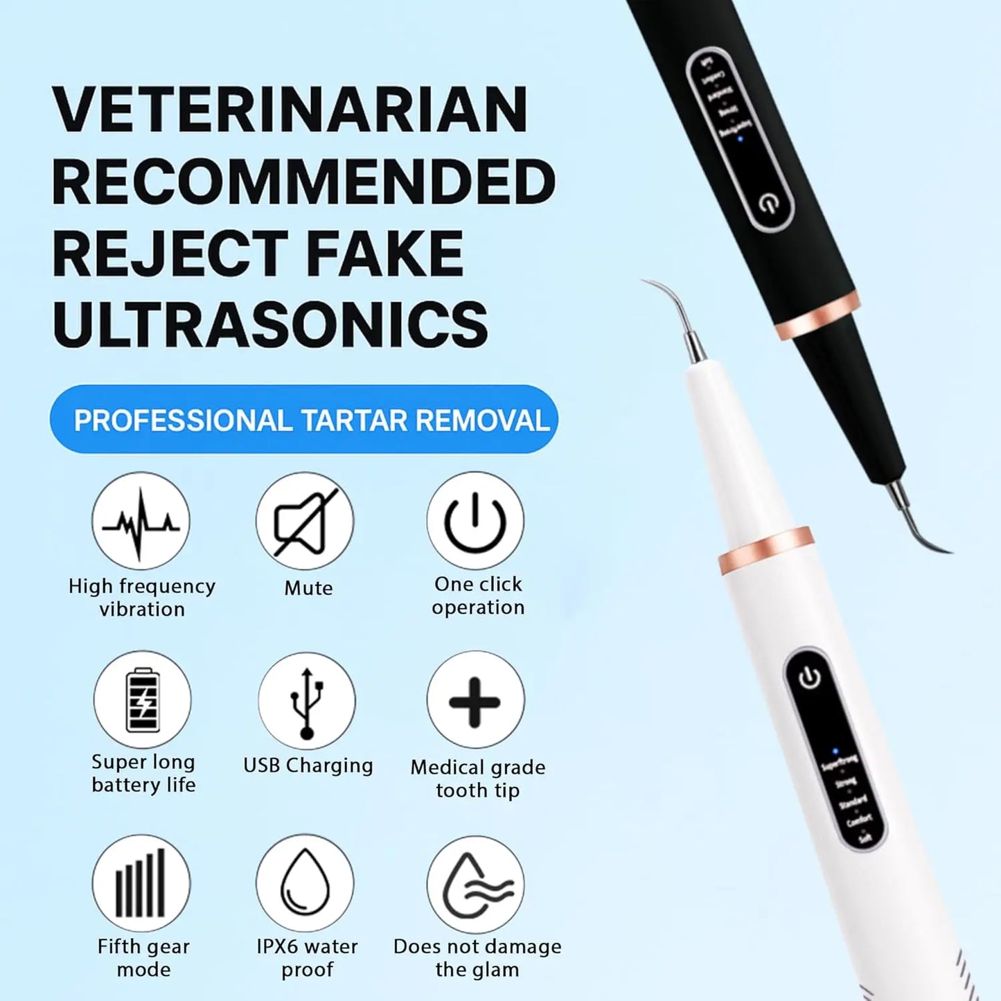 Ultrasonic Pet Teeth Cleaning Scaler