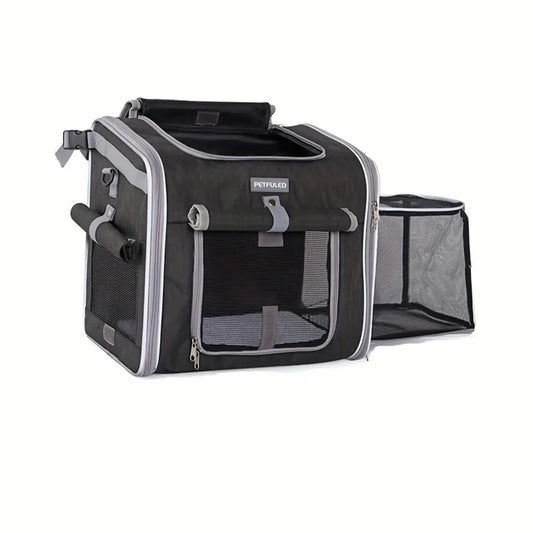 Expandable Pet Bike Basket Carrier