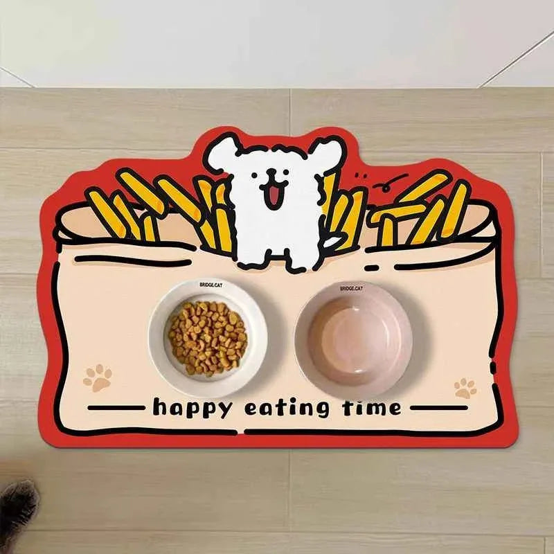 Non-Slip Absorbent Pet Feeding Mat