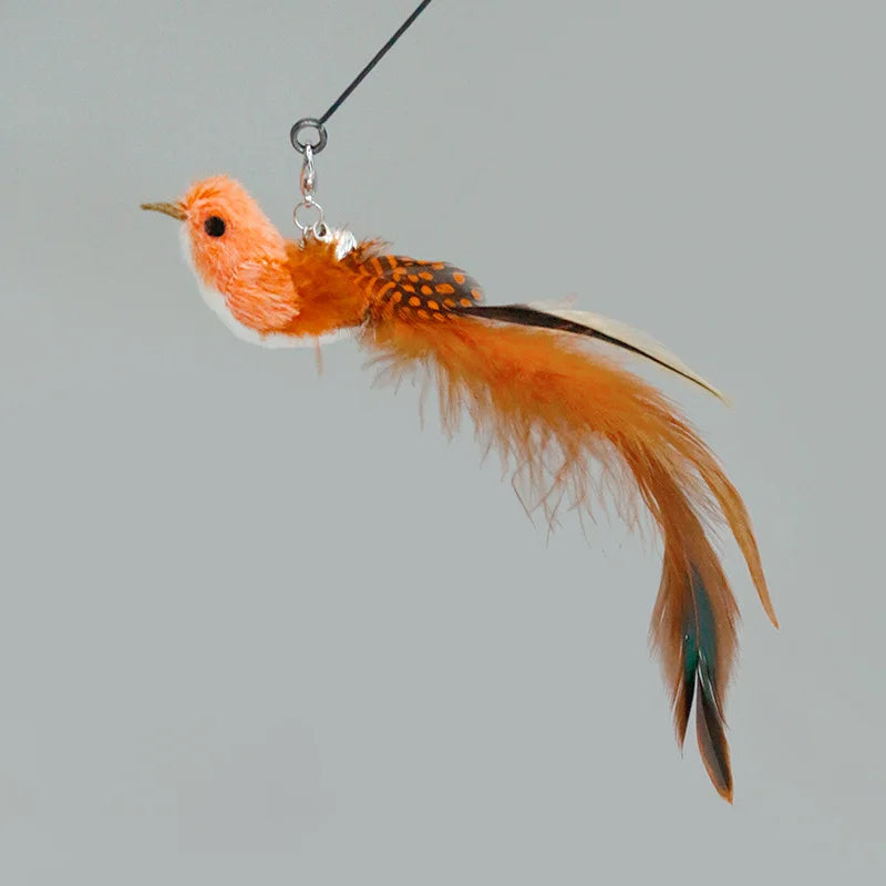 Hands-Free Suction Cup Feather Cat Wand Toy
