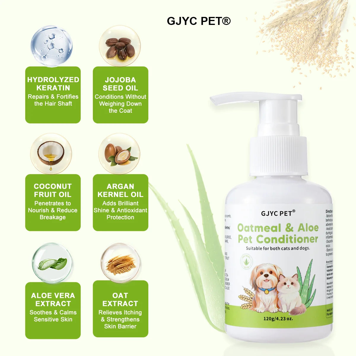 Oatmeal Pet Conditioner for Sensitive Skin