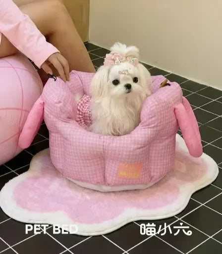 Cute Plaid Pet Carrier Backpack