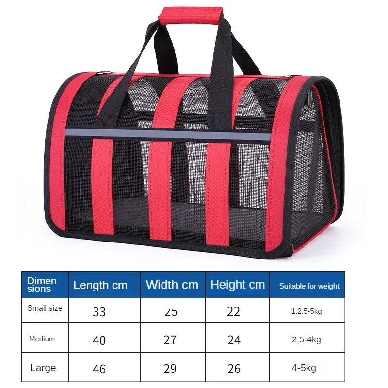 Breathable Foldable Pet Travel Carrier