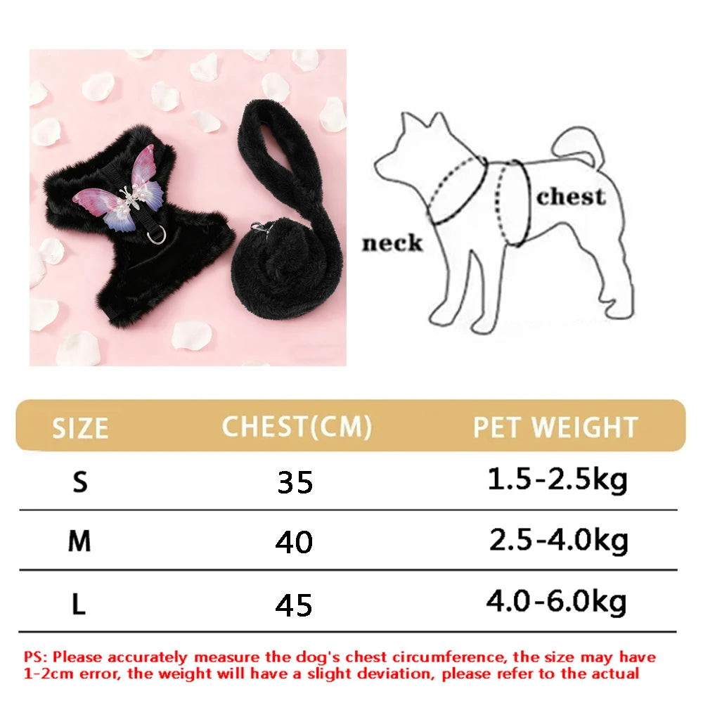 Soft Adjustable Dog Harness & Leash Set