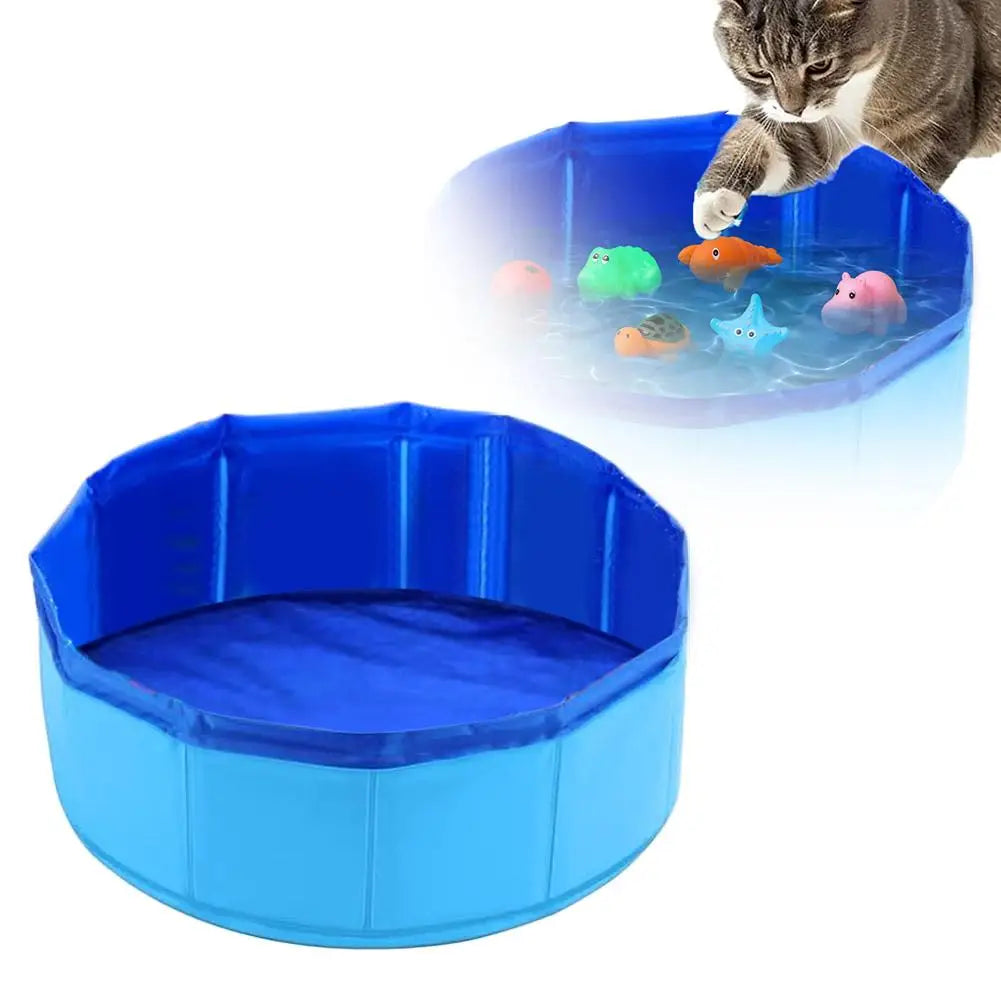 Foldable Pet Splash Pool & Interactive Water Toy