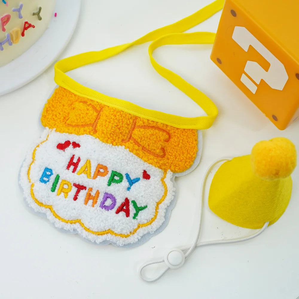 Pet Birthday Hat & Scarf Set