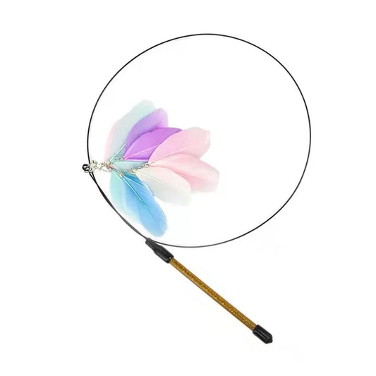Interactive Bird Feather Cat Teaser Toy