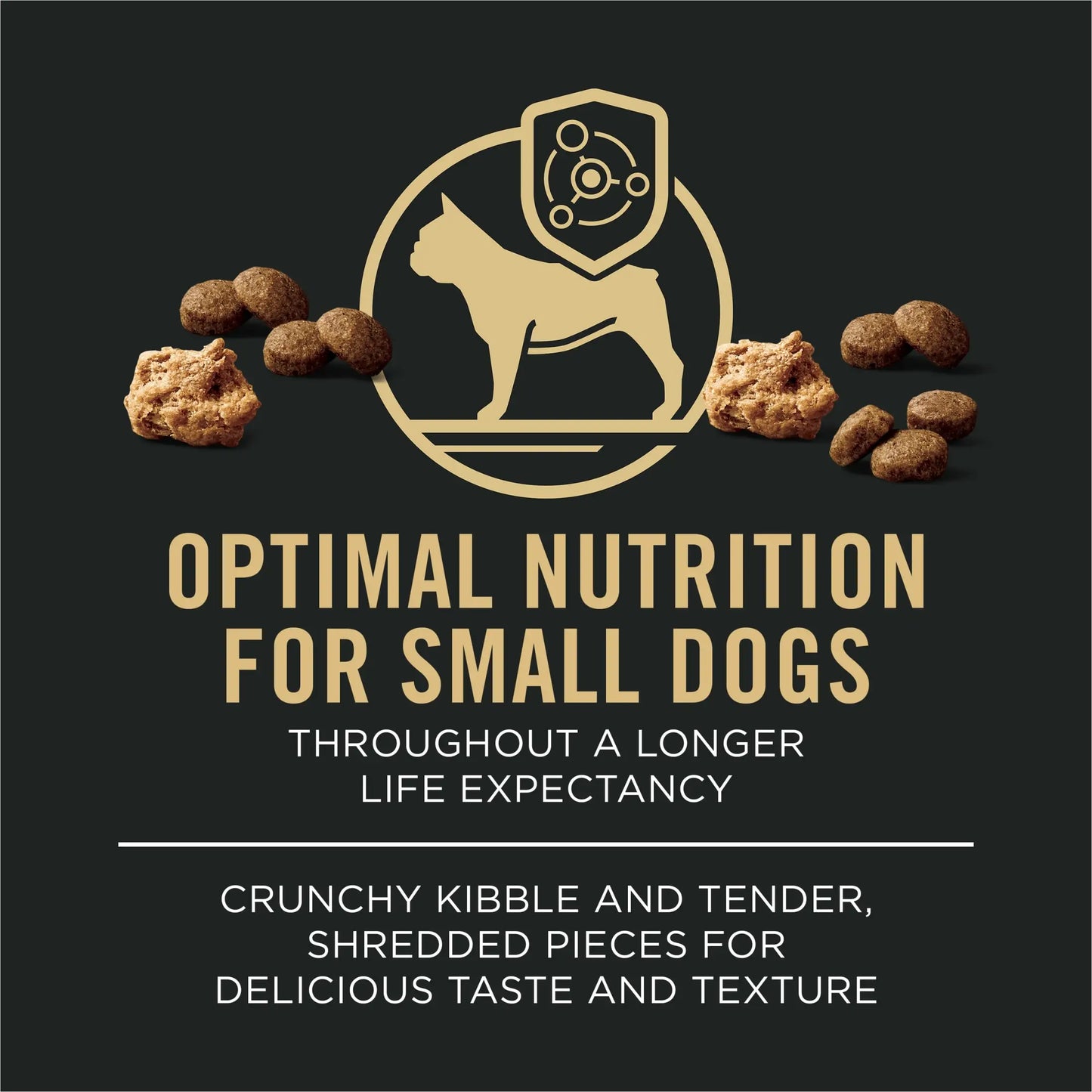 Small Breed Dog Food Shredded Beef Rice Blend with Live Probiotics