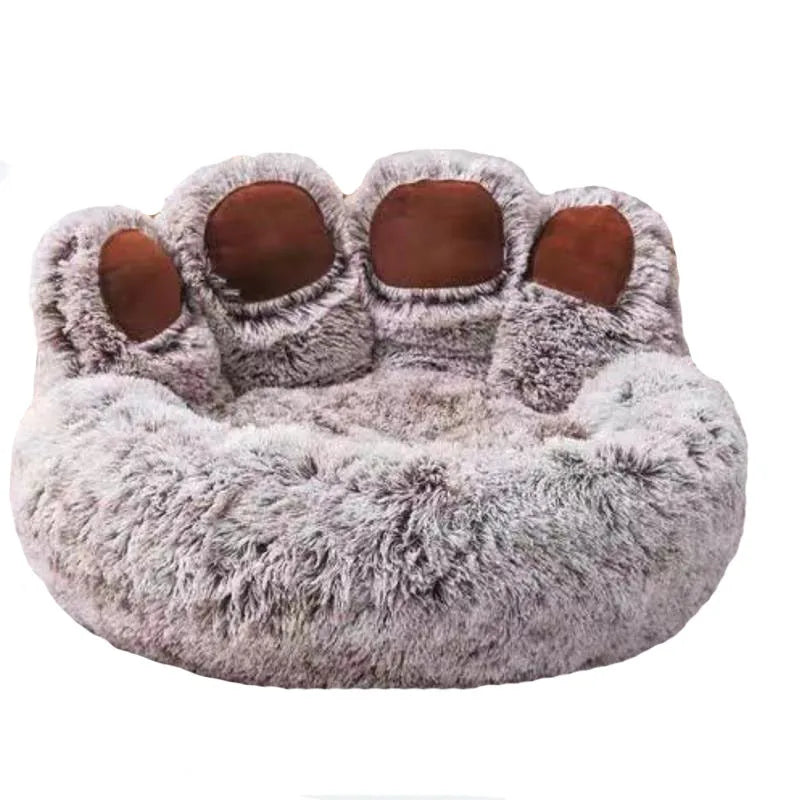 Fluffy Plush Dog & Cat Bed