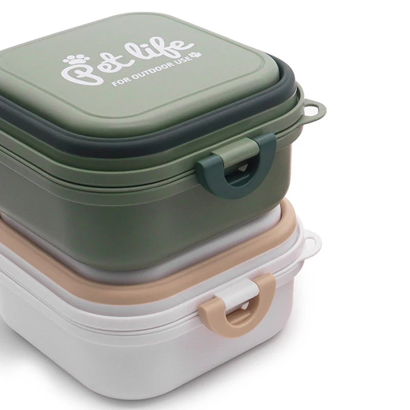 2-in-1 Foldable Pet Travel Bowls