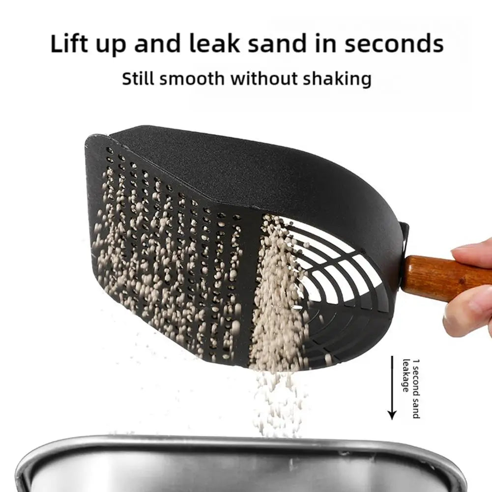 Stainless Steel Cat Litter Scoop with Long Handle