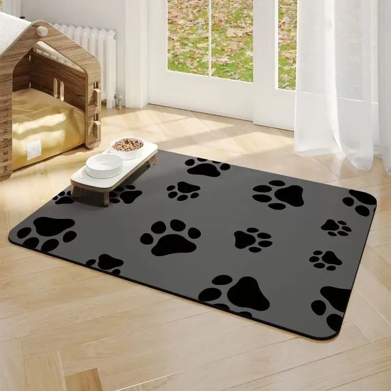Water-Absorbing Non-Slip Pet Feeding Mat