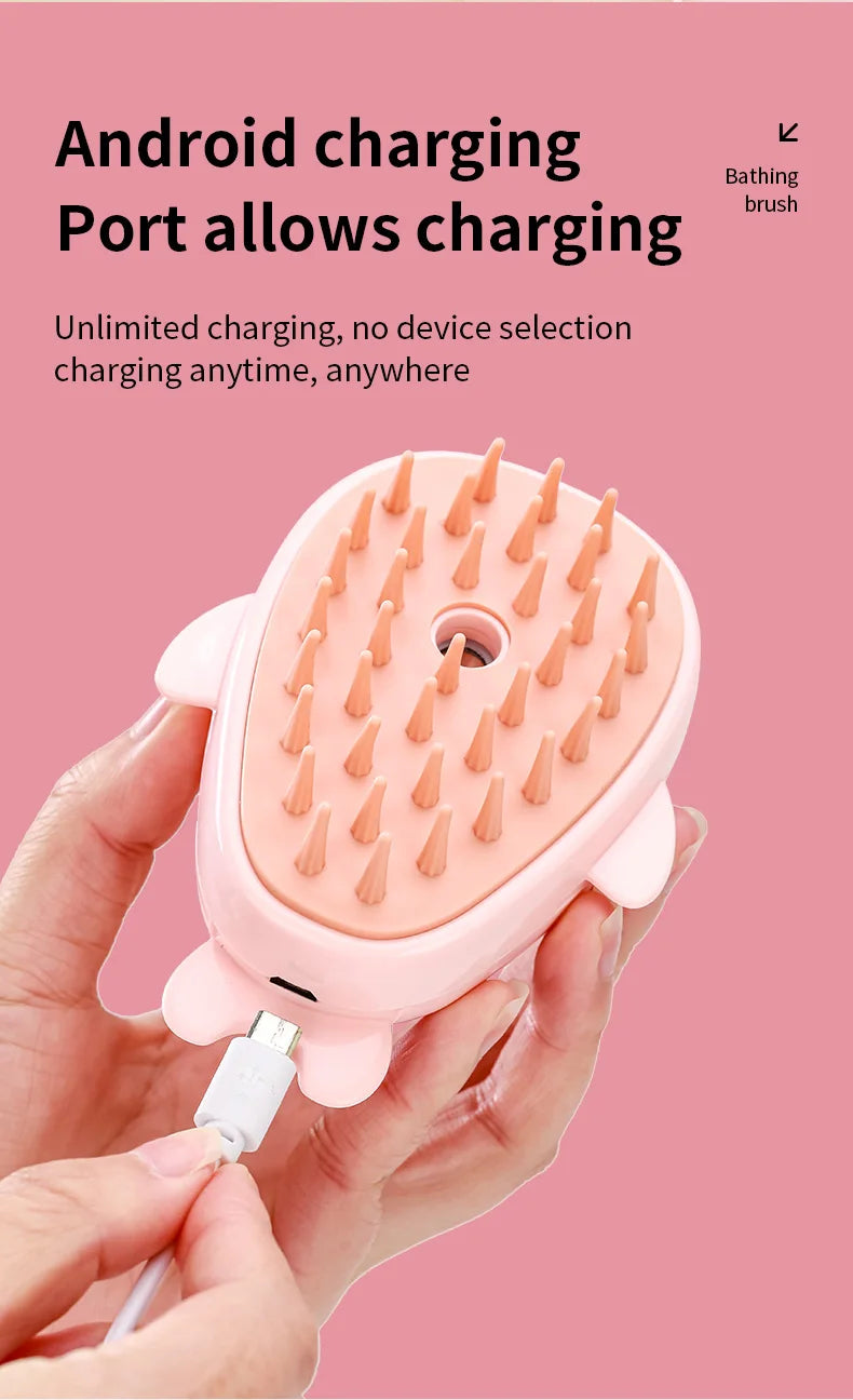 3-in-1 Steam Pet Grooming Brush