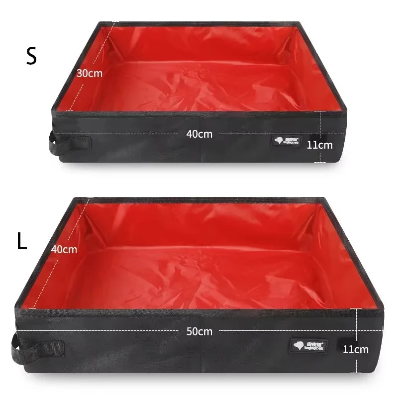 Portable Foldable Travel Cat Litter Box