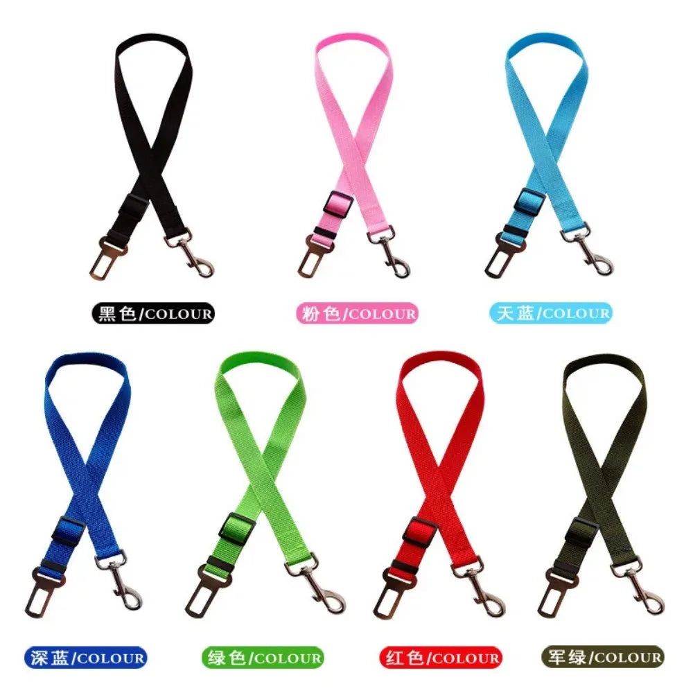 Adjustable Pet Car Seat Belt Safety Leash