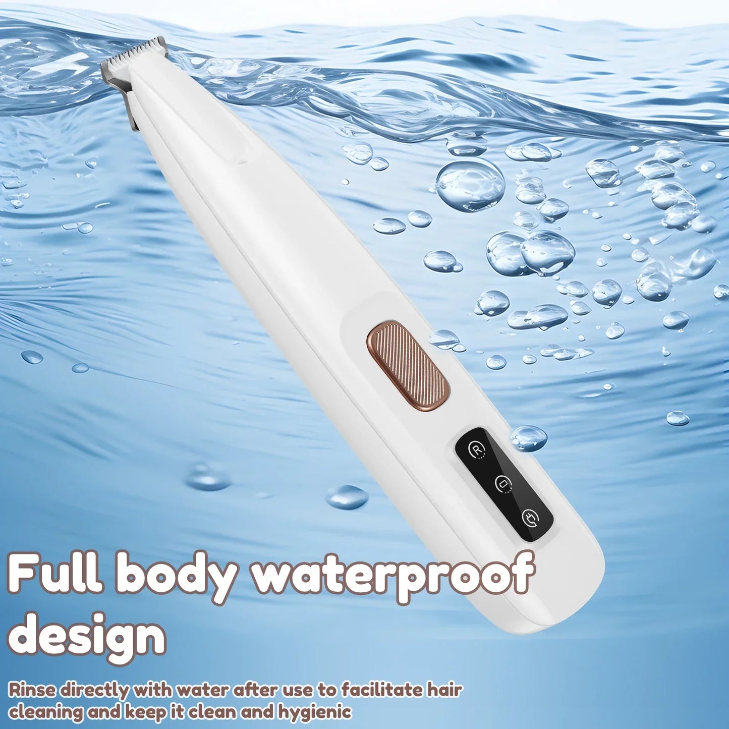 Waterproof Dog Paw Trimmer with LED Light