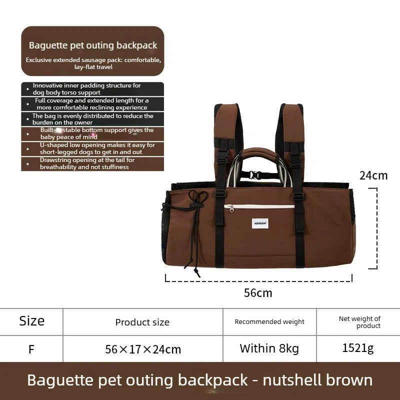 Nylon Dachshund Carrier Backpack