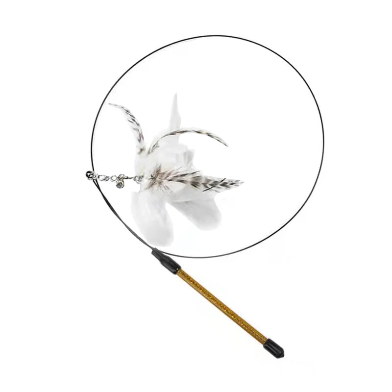 Interactive Bird Feather Cat Teaser Toy