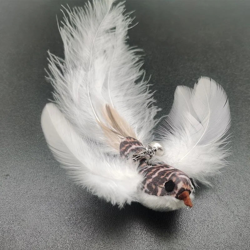 Hands-Free Suction Cup Feather Cat Wand Toy