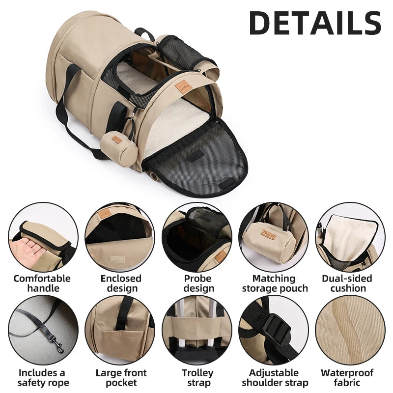 2-in-1 Pet Carrier Backpack & Tote Bag