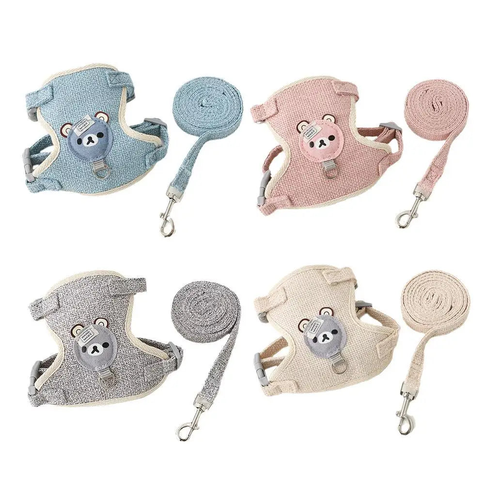Breathable Adjustable Pet Vest Harness & Leash