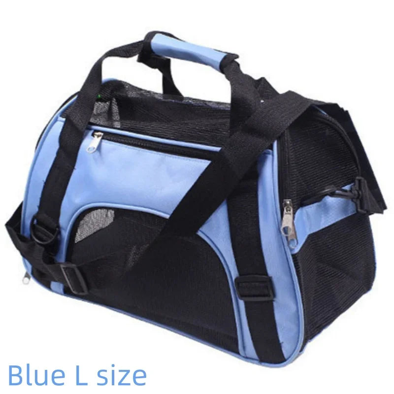 Foldable 4-Sided Pet Travel Carrier Bag