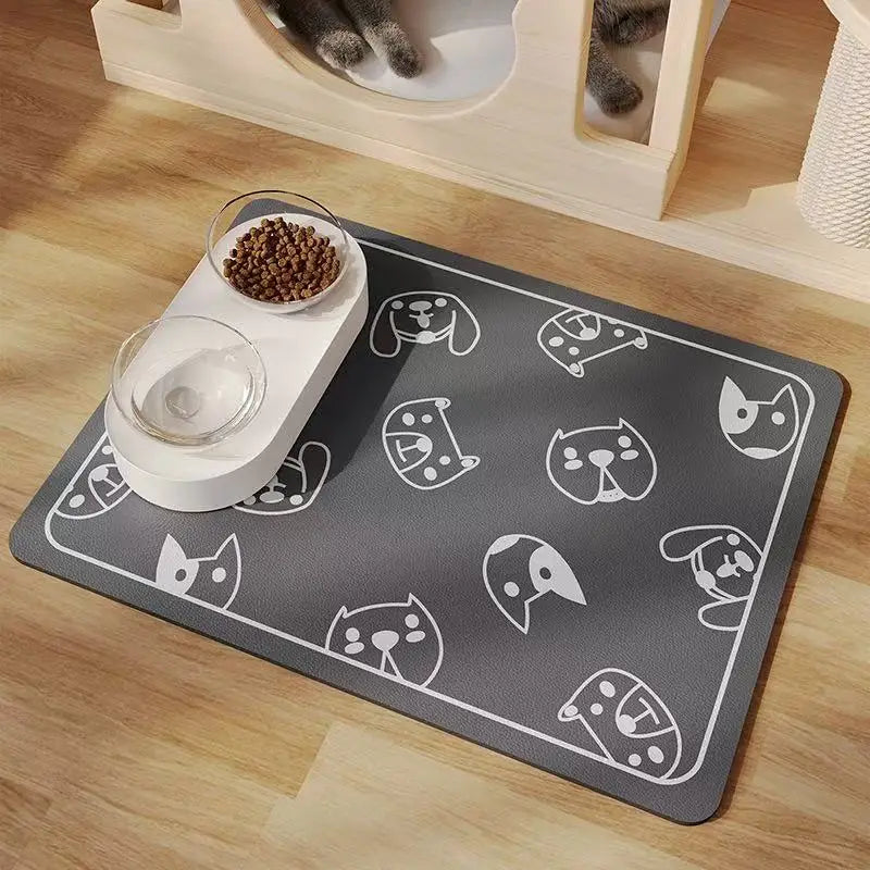 Water-Absorbing Non-Slip Pet Feeding Mat