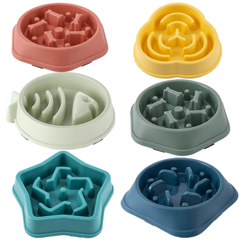 Non-Slip Slow Feeder Bowl for Dogs & Cats