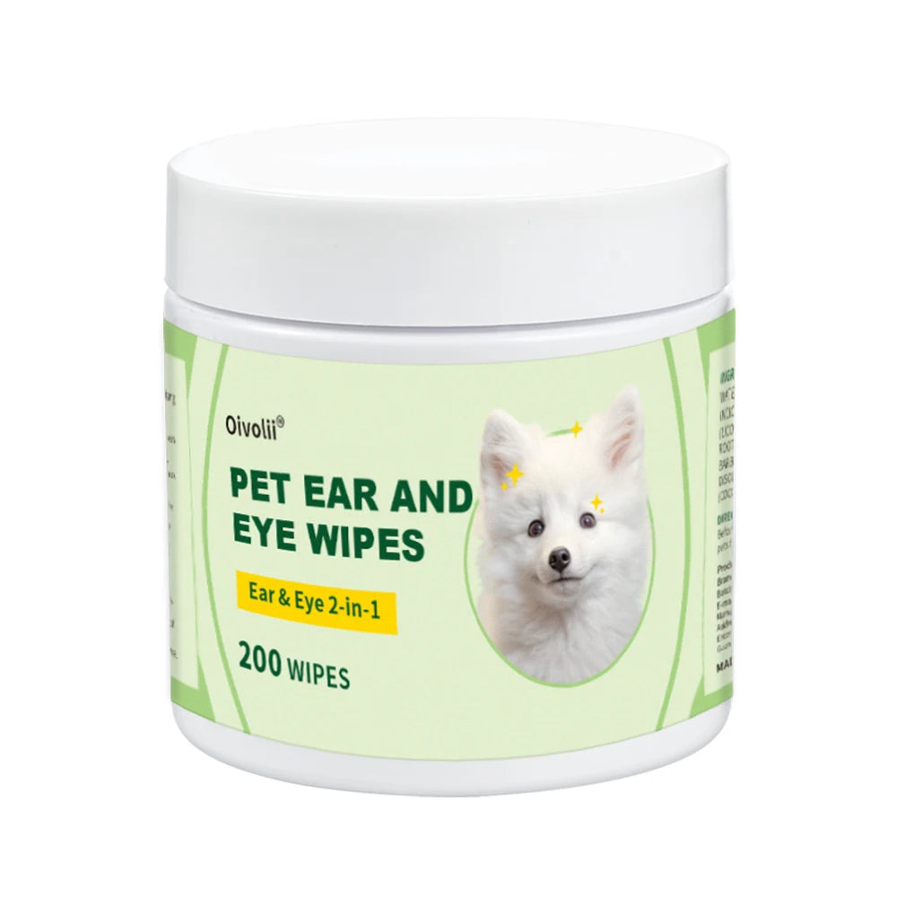 Pet Eye & Ear Cleaning Wipes (200 pcs)