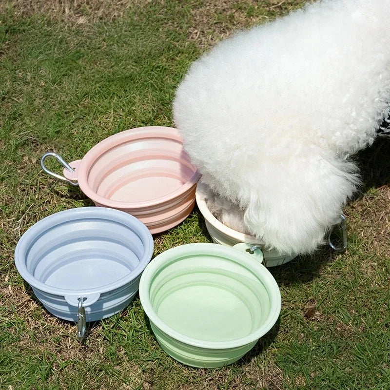 Collapsible Silicone Pet Travel Bowl (350ml/1000ml)