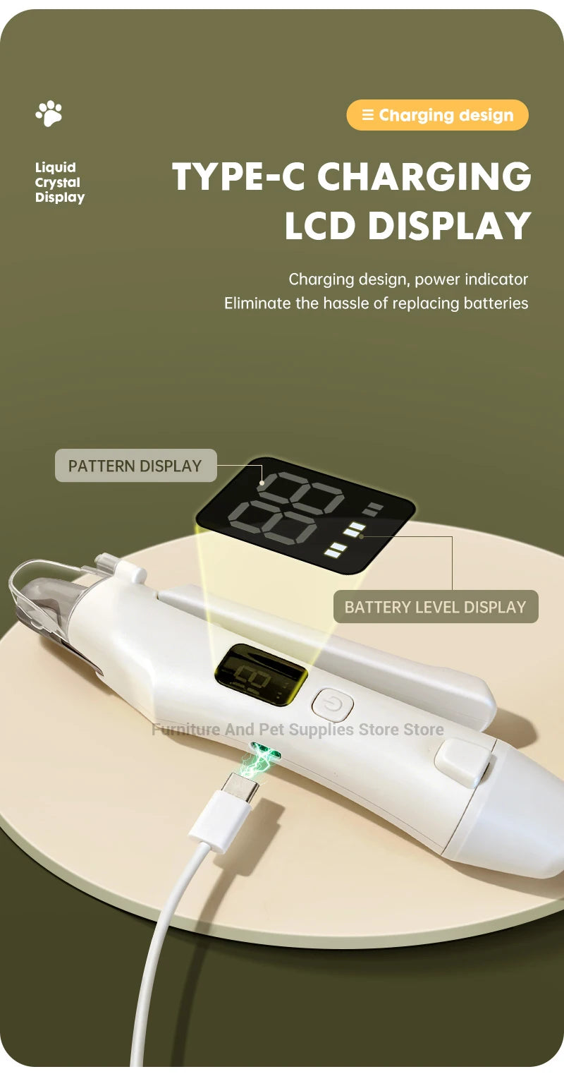2-in-1 Electric Pet Nail Grinder & Trimmer