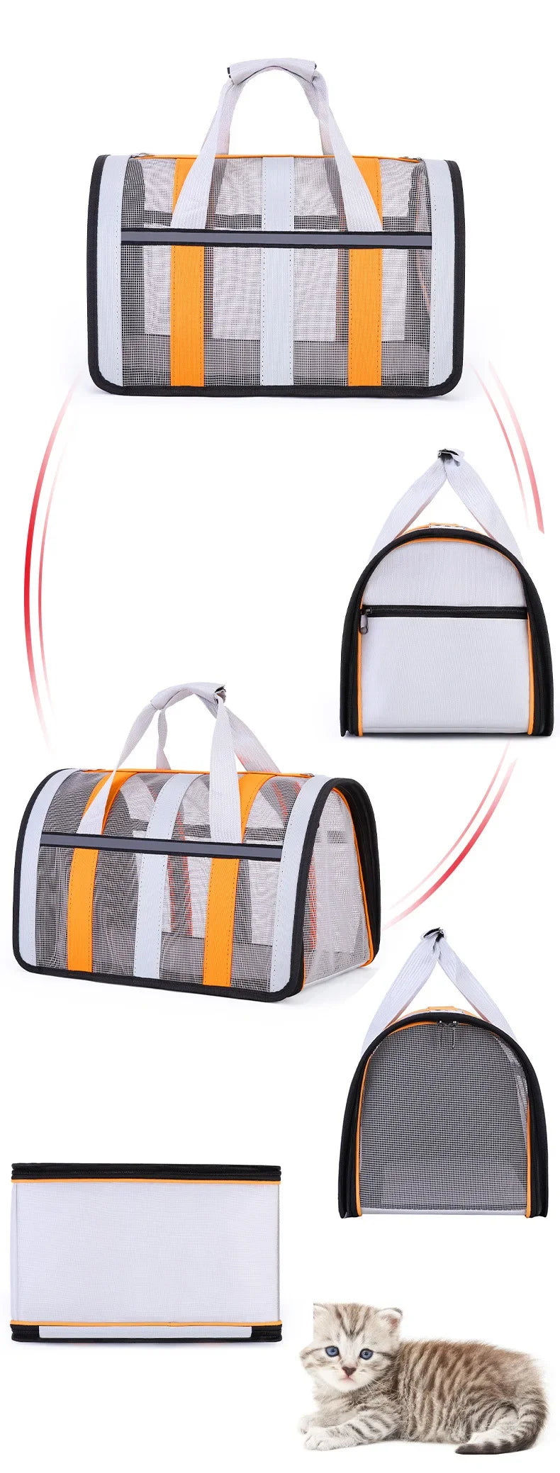 Breathable Foldable Pet Travel Carrier