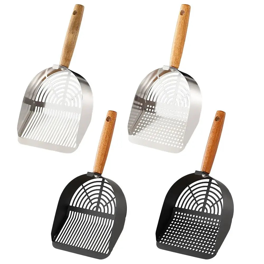 Stainless Steel Cat Litter Scoop with Long Handle